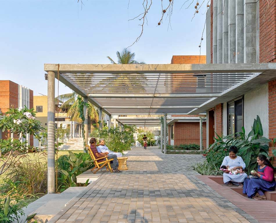 CHITRAKUT Residences / AANGAN Architects - Exterior Photography, Windows, Facade