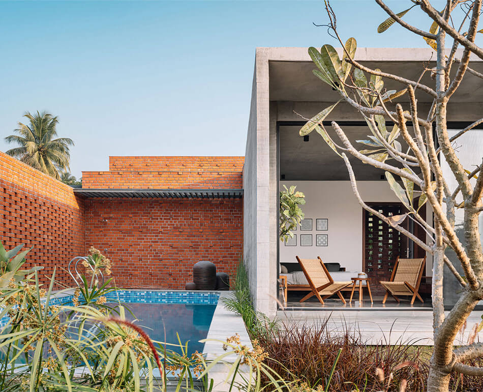 The Weave House / The BAD Studio - Exterior Photography, Table, Windows, Wood, Chair, Lighting